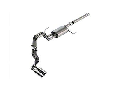 Borla S-Type Single Exhaust System with Chrome Tip; Side Exit (21-25 3.5L PowerBoost F-150)