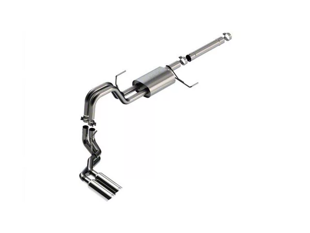 Borla S-Type Single Exhaust System with Chrome Tip; Side Exit (21-24 3.5L PowerBoost F-150)
