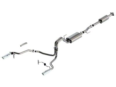 Borla Touring Dual Exhaust System with Chrome Tips; Rear Exit (21-23 5.0L F-150, Excluding Tremor)
