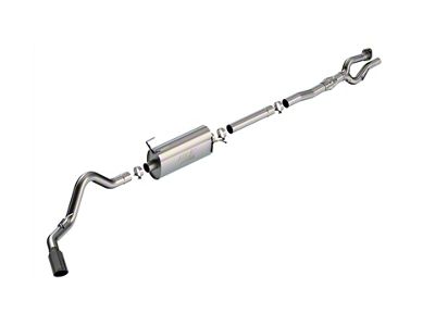 Borla ATAK Single Exhaust System with Black Chrome Tip; Side Exit (17-22 6.2L F-350 Super Duty SRW)