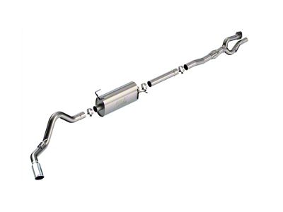 Borla ATAK Single Exhaust System with Chrome Tip; Side Exit (17-22 6.2L F-350 Super Duty SRW)