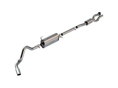 Borla S-Type Single Exhaust System with Chrome Tip; Side Exit (20-22 7.3L F-350 Super Duty SRW)