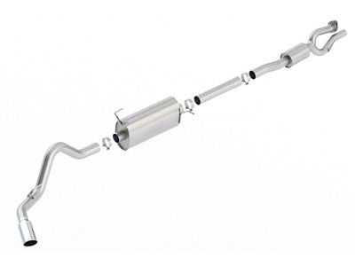 Borla S-Type Single Exhaust System with Chrome Tip; Side Exit (17-22 6.2L F-350 Super Duty)