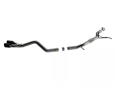 Borla S-Type Single Exhaust System with Black Chrome Tips; Side Exit (22-26 AWD 2.0L EcoBoost Maverick, Excluding Lobo & Tremor)