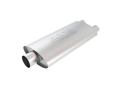 Borla Pro XS Center/Dual Oval Muffler; 2.50-Inch Inlet/2.50-Inch Outlet (Universal; Some Adaptation May Be Required)