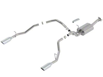 Borla ATAK Dual Exhaust System with Chrome Tips; Rear Exit (19-24 5.7L RAM 1500)