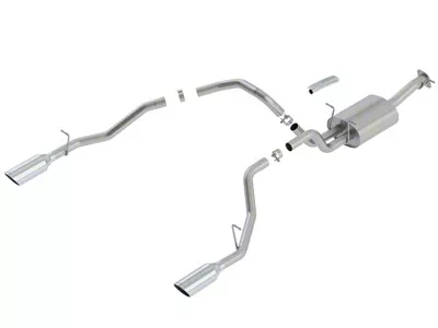 Borla Touring Dual Exhaust System with Chrome Tips; Rear Exit (19-24 5.7L RAM 1500)