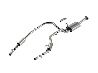 Borla ATAK Dual Exhaust System; Rear Exit (25-26 3.0L RAM 1500 w/o GT Package, Excluding Limited, Limited Longhorn, RHO & Tungsten)