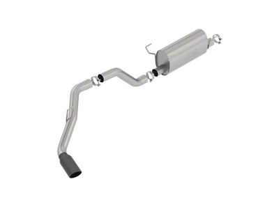 Borla S-Type Single Exhaust System with Black Chrome Tip; Side Exit (14-18 6.4L RAM 2500)