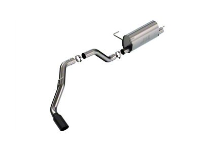 Borla S-Type Single Exhaust System with Black Chrome Tip; Side Exit (19-24 6.4L RAM 3500)