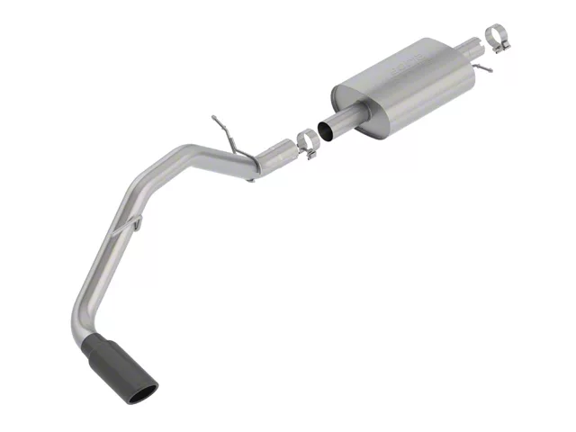 Borla S-Type Single Exhaust System with Black Chrome Tip; Side Exit (19-23 Ranger)