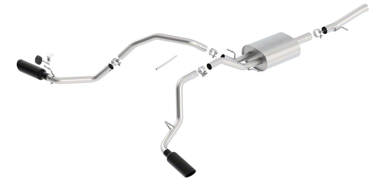Borla Sierra ATAK Dual Exhaust System w/ Black Chrome Tips Side Exit S510296 (1418 5.3L