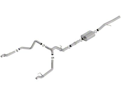 Borla ATAK Dual Exhaust System; Rear Exit (19-23 6.2L Sierra 1500 w/ Factory Dual Exhaust, Excluding AT4X)