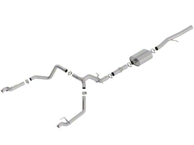 Borla ATAK Dual Exhaust System; Rear Exit (19-24 6.2L Sierra 1500 w/ Factory Dual Exhaust, Excluding AT4X)