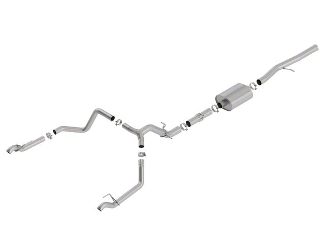 Borla ATAK Dual Exhaust System; Rear Exit (19-24 6.2L Sierra 1500 w/ Factory Dual Exhaust, Excluding AT4X)