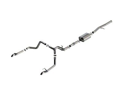 Borla ATAK Dual Exhaust System with Turn Down Pipes; Rear Exit (22-23 Sierra 1500 AT4X)