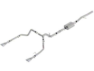 Borla ATAK Dual Exhaust System with Chrome Tips; Rear Exit (19-24 6.2L Sierra 1500 w/ Factory Dual Exhaust, Excluding AT4X)