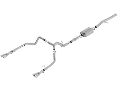 Borla ATAK Dual Exhaust System with Chrome Tips; Rear Exit (19-23 6.2L Sierra 1500 w/ Factory Dual Exhaust, Excluding AT4X)