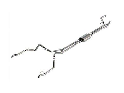Borla S-Type True Dual Exhaust System with Turn Down Pipes; Rear Exit (22-23 Sierra 1500 AT4X)