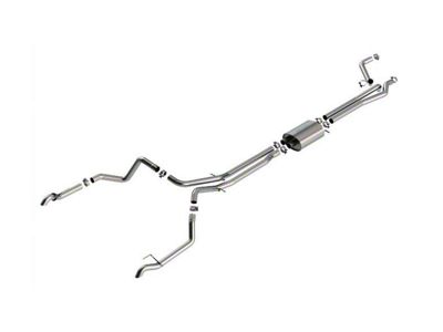 Borla S-Type True Dual Exhaust System with Turn Down Pipes; Rear Exit (22-24 Sierra 1500 AT4X)