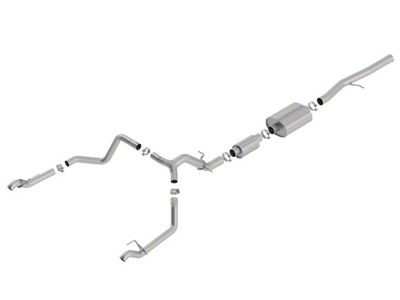 Borla S-Type Dual Exhaust System; Rear Exit (19-23 6.2L Sierra 1500 w/ Factory Dual Exhaust, Excluding AT4X)