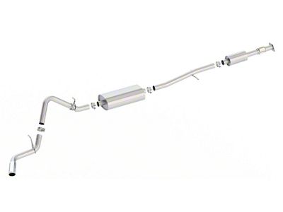 Borla S-Type Single Exhaust System with Chrome Tip; Side Exit (19-24 2.7L Sierra 1500)