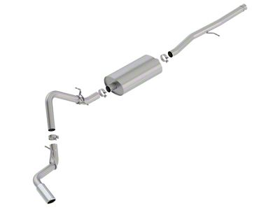 Borla Touring Single Exhaust System with Chrome Tip; Side Exit (19-25 5.3L Sierra 1500)