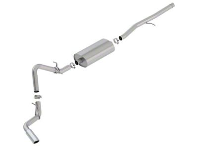 Borla Touring Single Exhaust System with Chrome Tip; Side Exit (19-24 5.3L Sierra 1500)