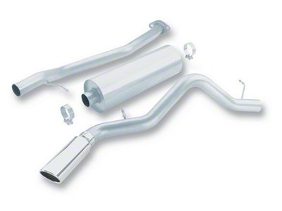 Borla Touring Single Exhaust System with Polished Tip; Side Exit (99-06 5.3L Sierra 1500)