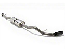 Borla S-Type Single Exhaust System with Black Chrome Tip; Side Exit (20-26 6.6L Gas Sierra 2500 HD)