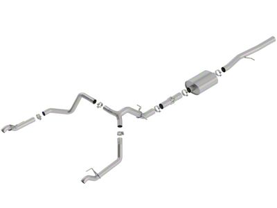Borla ATAK Dual Exhaust System; Rear Exit (19-23 6.2L Silverado 1500 w/ Factory Dual Exhaust, Excluding ZR2)