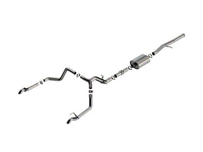 Borla ATAK Dual Exhaust System with Turn Down Pipes; Rear Exit (22-24 Silverado 1500 ZR2)