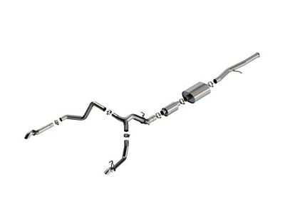 Borla S-Type Dual Exhaust System with Turn Down Pipes; Rear Exit (22-23 Silverado 1500 ZR2)
