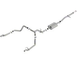 Borla S-Type Dual Exhaust System; Rear Exit (19-24 5.3L Silverado 1500 w/ Factory Dual Exhaust)