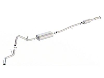 Borla S-Type Single Exhaust System with Chrome Tip; Side Exit (19-25 2.7L Silverado 1500)