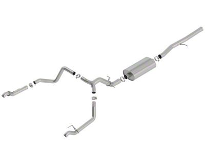 Borla Touring Dual Exhaust System; Rear Exit (19-24 6.2L Silverado 1500 w/ Factory Dual Exhaust, Excluding ZR2)