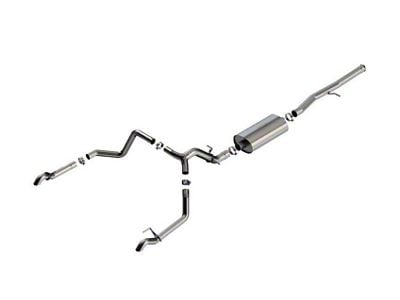 Borla Touring Dual Exhaust System with Turn Down Pipes; Rear Exit (22-23 Silverado 1500 ZR2)