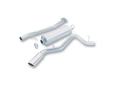Borla Touring Single Exhaust System with Polished Tip; Side Exit (99-06 5.3L Silverado 1500)