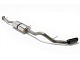 Borla S-Type Single Exhaust System with Black Chrome Tip; Side Exit (20-26 6.6L Gas Silverado 2500 HD)