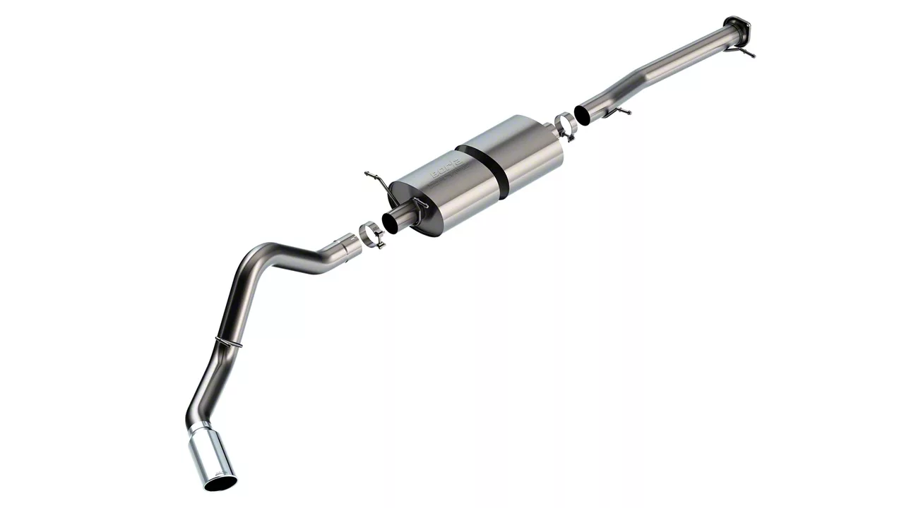 Borla Silverado 2500 SType Single Exhaust System with Chrome Tip; Side
