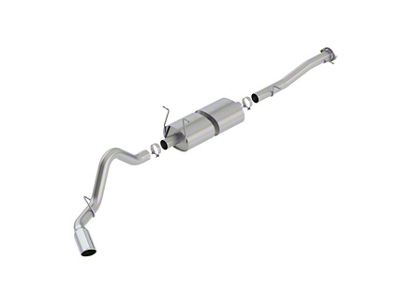 Borla S-Type Single Exhaust System with Chrome Tip; Side Exit (15-19 6.0L Silverado 3500 HD SRW)
