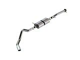 Borla S-Type Single Exhaust System with Chrome Tip; Side Exit (20-26 6.6L Gas Silverado 3500 HD SRW)