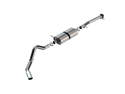 Borla S-Type Single Exhaust System with Chrome Tip; Side Exit (20-24 6.6L Gas Silverado 3500 HD SRW)