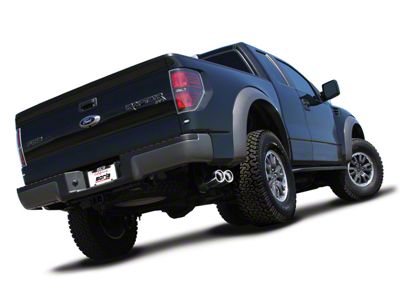 Borla S-Type Dual Exhaust System with Polished Tips; Same Side Exit (10-14 6.2L F-150 Raptor)