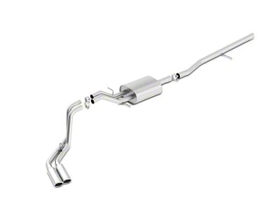 Borla S-Type Dual Exhaust System with Polished Tips; Same Side Exit (14-18 5.3L Sierra 1500)