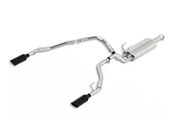 Borla S-Type Dual Exhaust System with Black Chrome Tips; Rear Exit (09-18 5.7L RAM 1500 w/ Factory Dual Exhaust)