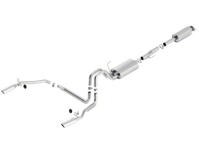Borla S-Type Dual Exhaust System with Polished Tips; Rear Exit (11-14 5.0L F-150)