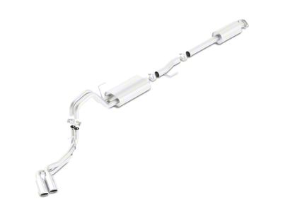 Borla S-Type Dual Exhaust System with Polished Tips; Same Side Exit (15-20 2.7L EcoBoost F-150)