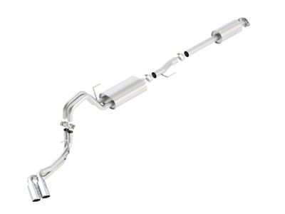 Borla S-Type Dual Exhaust System with Polished Tips; Same Side Exit (15-20 3.5L EcoBoost F-150, Excluding Raptor & 19-20 F-150 Limited)