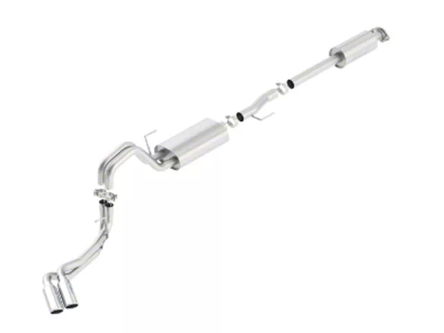 Borla S-Type Dual Exhaust System with Polished Tips; Same Side Exit (15-20 5.0L F-150)